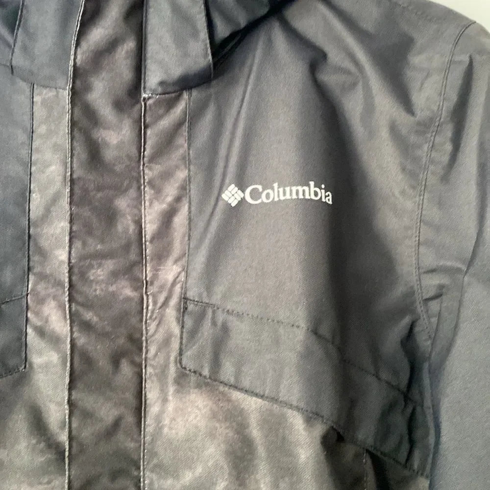 Columbia Black Camouflage Hooded Jacket Size XL (18/20)